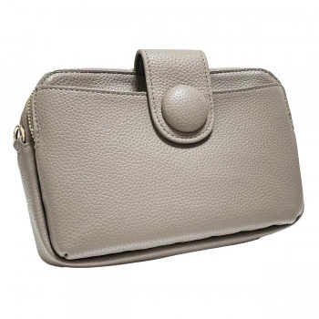 DAICO Pisoraro（ピソラロ） くるみボタン ウォレットショルダー グレージュ PR231