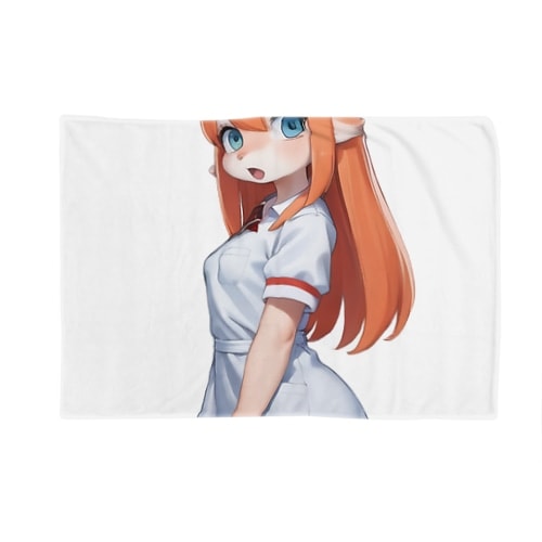 【文字入れ可能受注生産】プレリードッグの女の子 レイチェル ブランケット