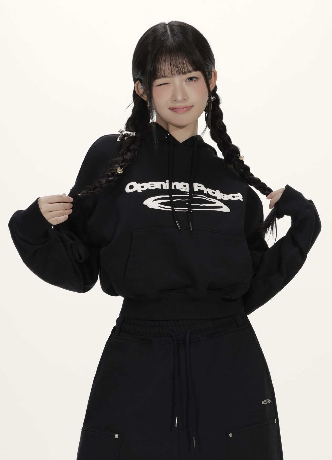 [오프닝프로젝트] (W) アイデンティティパーカー ( Black )