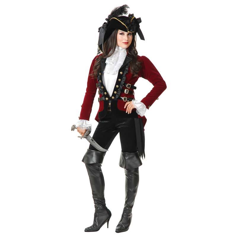 コスプレ 仮装 サルトリーパイレーツレディ レッド XS 【 コスプレ 衣装 ハロウィン 仮装 コスチューム 海賊 余興 大人用 女海賊 女性用 レディース パーティーグッズ 】