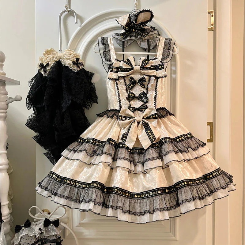 コスチューム ロリータドレスかわいいホルターJSKドレス