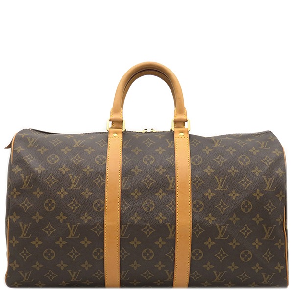 ルイヴィトン LOUIS VUITTON ボストンバッグ キーポル 45 モノグラムキャンバス モノグラム ゴールド金具 茶 旅行バッグ 鍵/パドロック/ネームタグ/ポワニエの欠品 M41428 FL