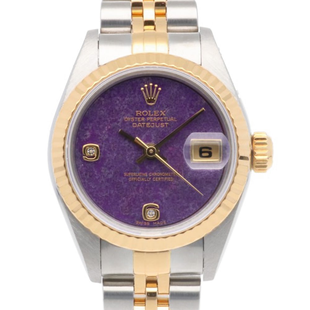 ロレックス デイトジャスト オイスターパーペチュアル 腕時計 ステンレススチール 79173 自動巻き 1年保証 ROLEX 中古 美品