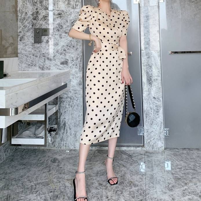 レディース ワンピース ロングワンピース ロング ロング丈 ミモレ ミモレ丈 半袖 半そで Vネック