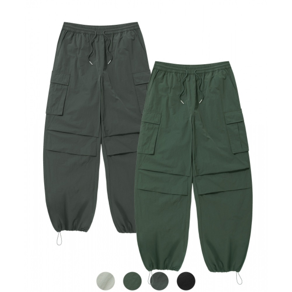 フィルミネイトナイロンシンボルロゴカーゴパンツ-4color