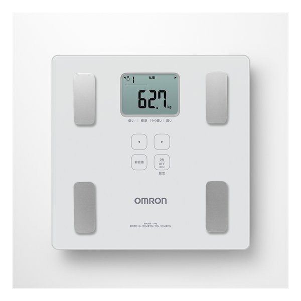 体重体組成計 HBF-236-JW カラダスキャン ホワイト HBF-236-JW