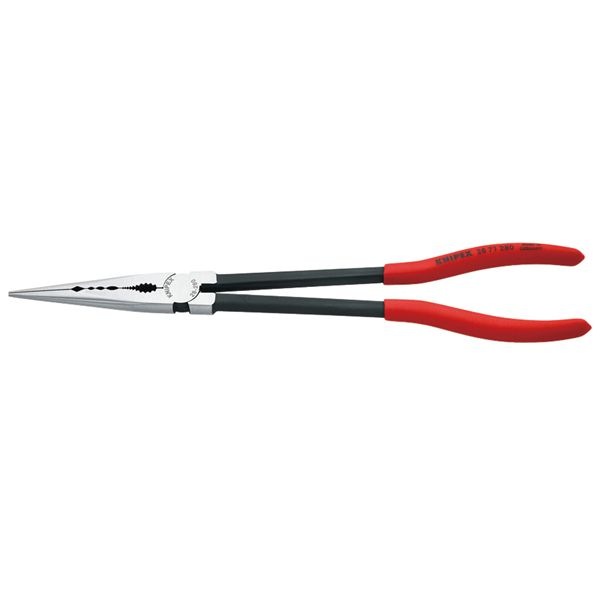 KNIPEX クニペックス ロングリーチニードルノーズプライヤー プラスチックコーティング サイズ85x19x280mm パック入 2871-280SB