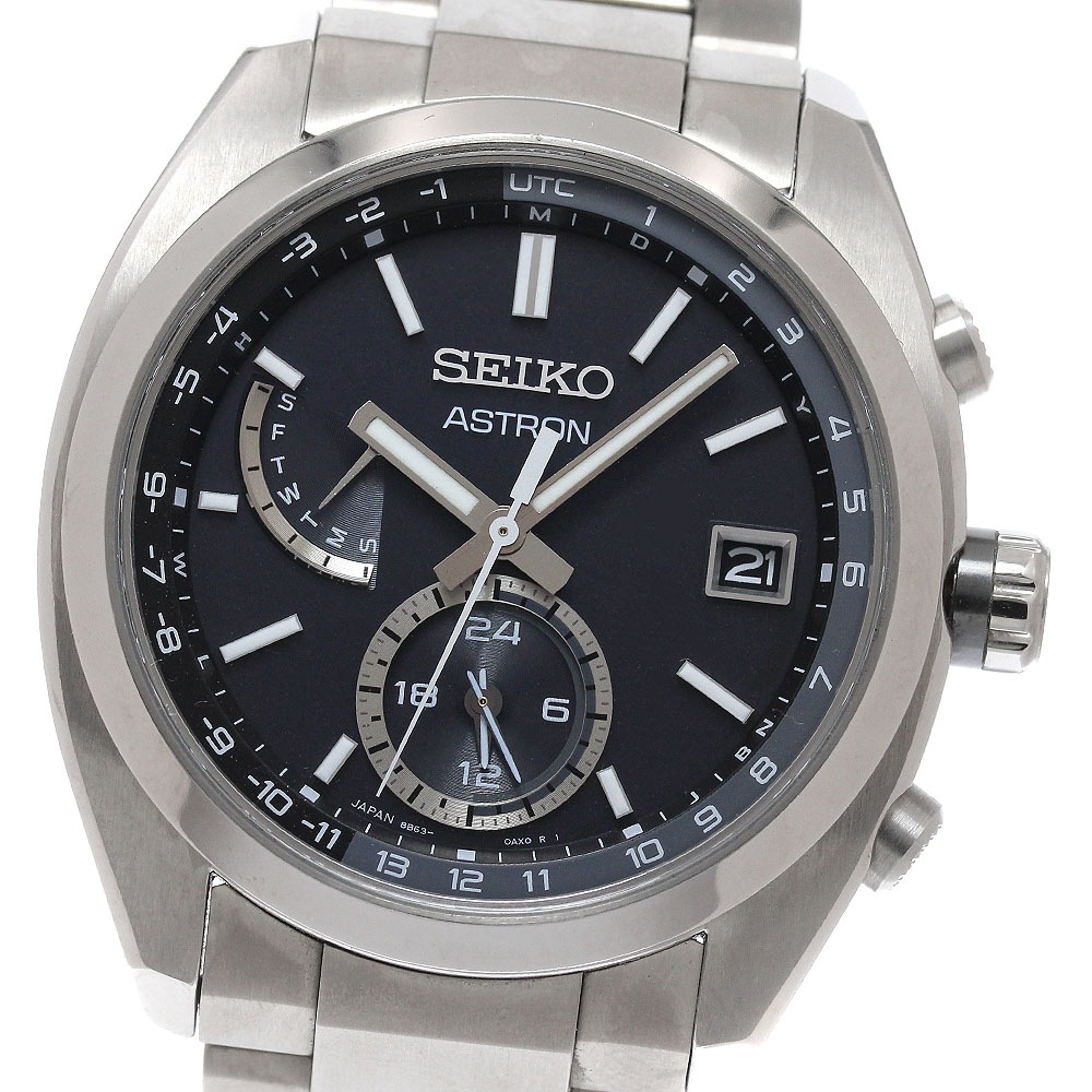 セイコー SEIKO SBXY015/8B63-0BA0 アストロン ソーラー電波 メンズ 良品 箱・保証書付き_948267【中古】