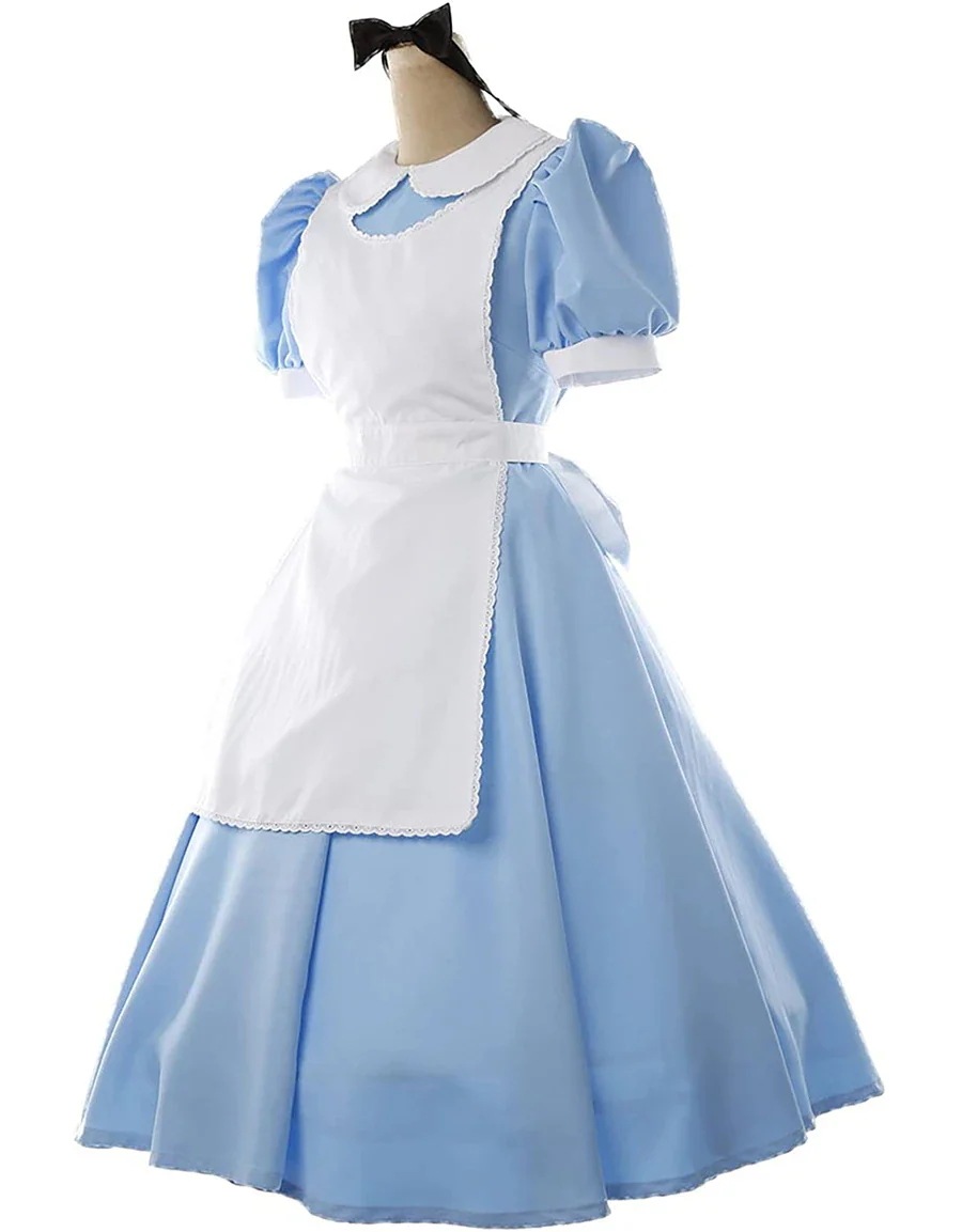 アニメ イベント 変装 アリス 仮装 コスプレ衣装 ふしぎの国のアリス パーティコスプレ変装仮装ワンピース
