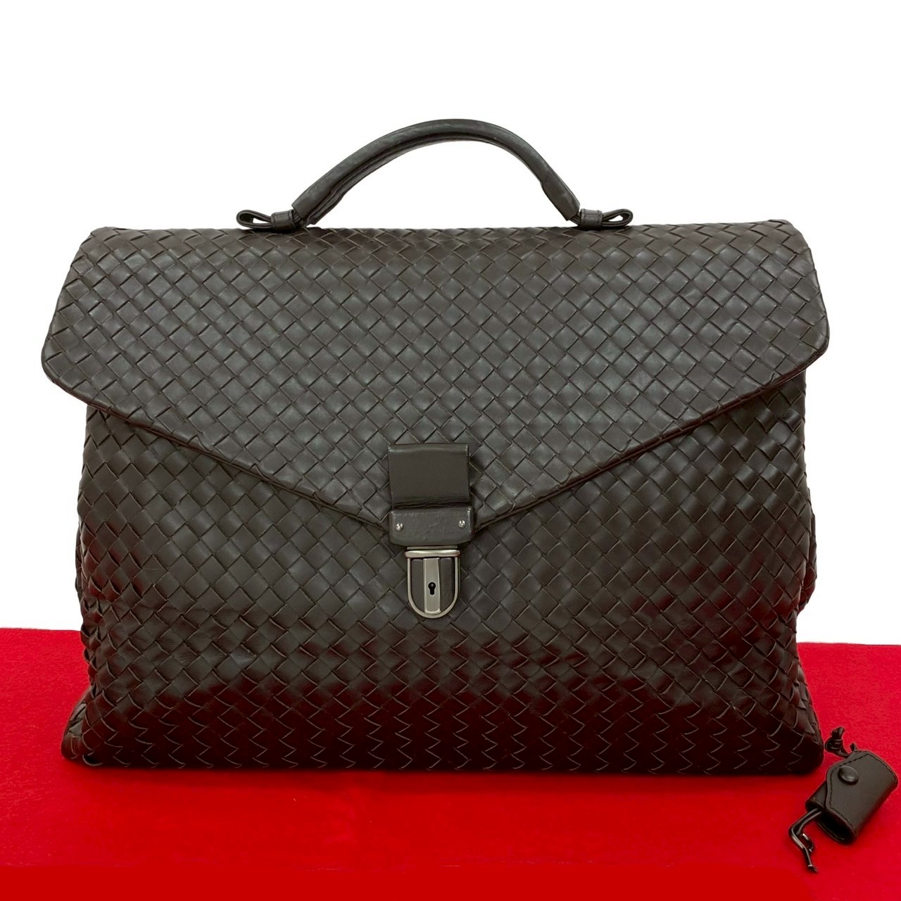 イントレチャートビジネスバッグ レザー ブラウン 27681