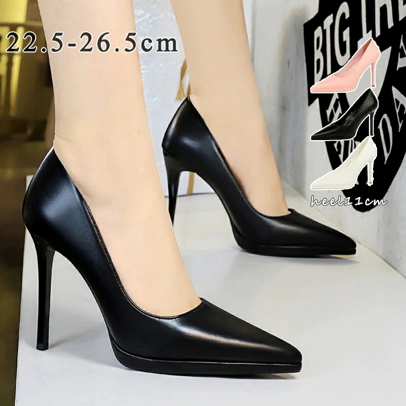 パンプス 痛くない ハイヒール 厚底 ピンヒール パンプス 結婚式 L 通勤用 パンプス 厚底 パンプス ハイヒール ポインテッドトゥ ヒール11cm パンプス ピンヒール 美脚パンプス 定番 フォ