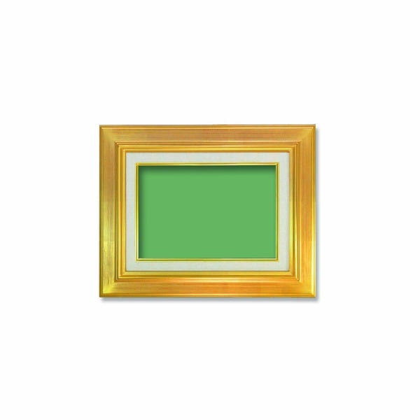 [油額]油縁/キャンバス額/UVカットアクリル仕様/金の油絵額 油絵額 SM（227x158mm）「ゴールド」
