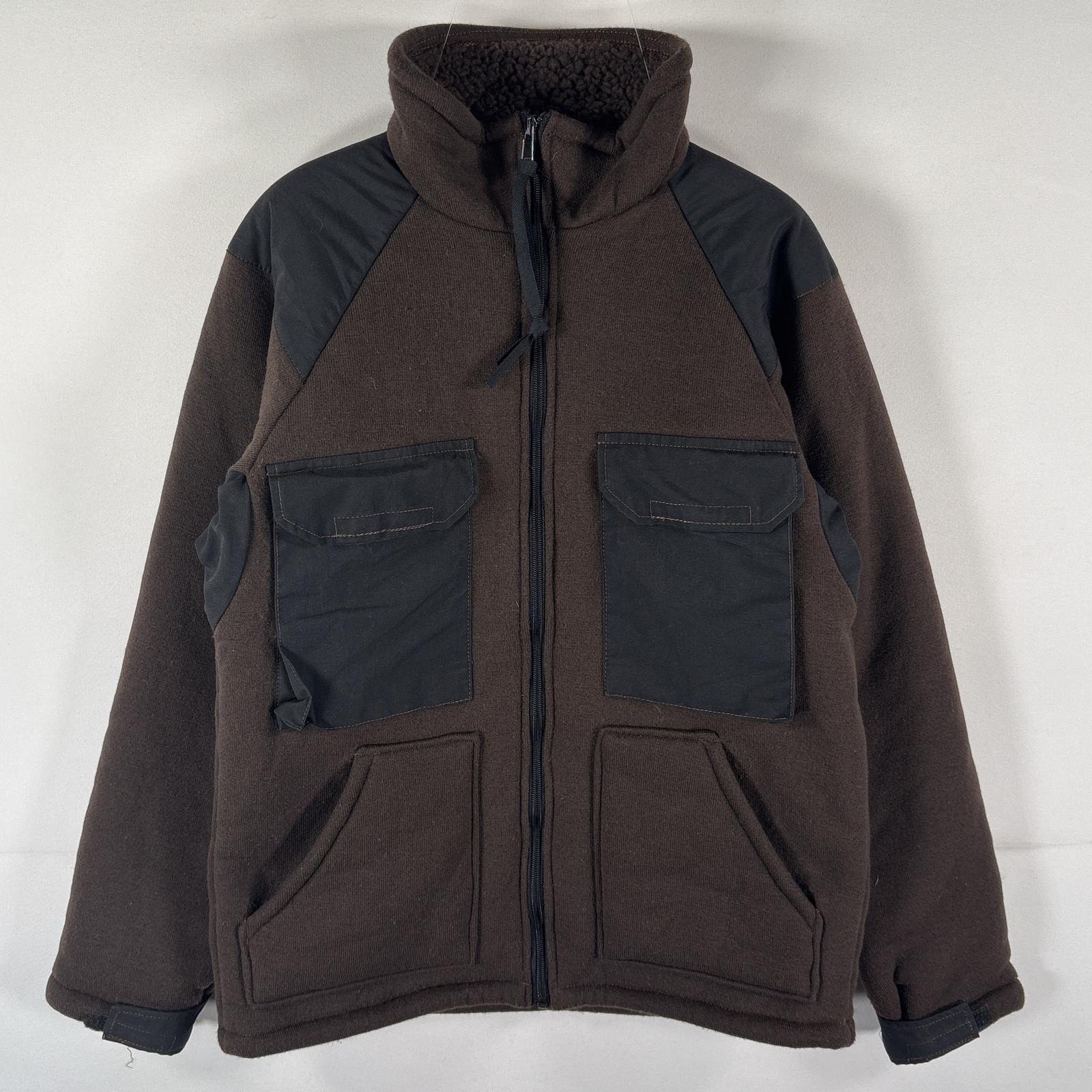古着 ミリタリー ベアジャケット ECWCS GEN 1 パイルライナージャケット フリース フルジップ 米軍実物 ブラウン メンズ