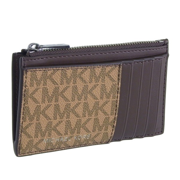 マイケルコース カードケース コインケース 小銭入れ レディース アウトレット ブラウン COOPER SLIM ZIP WALLET 36T4LCOZ7B-CAMEL MICHAEL KORS