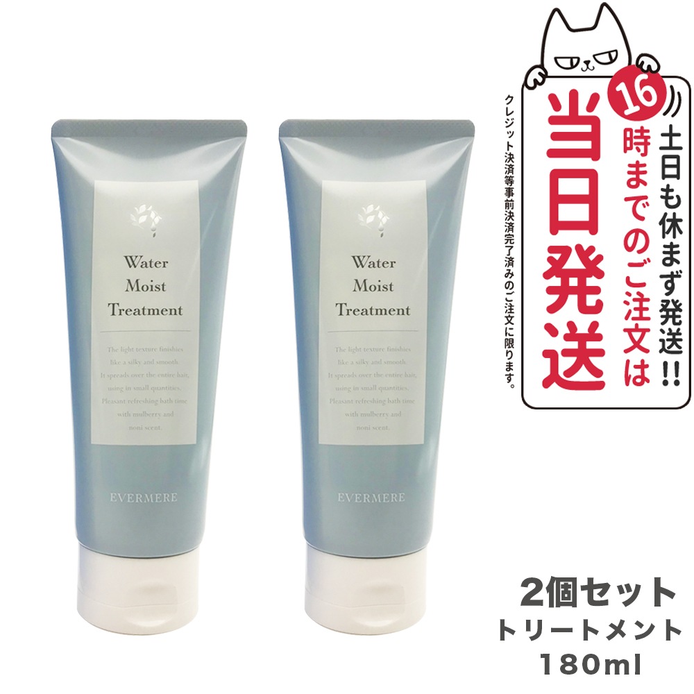 【2個セット】EVERMERE エバメール ウォーターモイストトリートメント 180ml ヘアケア