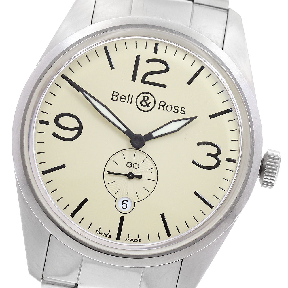ベル＆ロス Bell＆Ross BR123-95-SS ヴィンテージ スモールセコンド 自動巻き メンズ 保証書付き_952041【中古】
