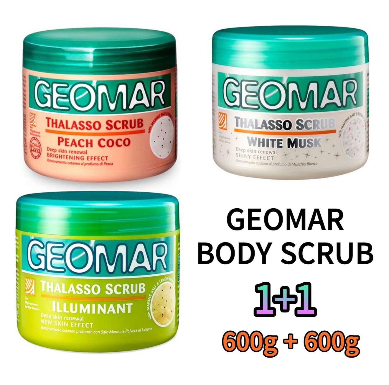 [GEOMAR] 【1+1】 ボディスクラブ 600g 韓国人気