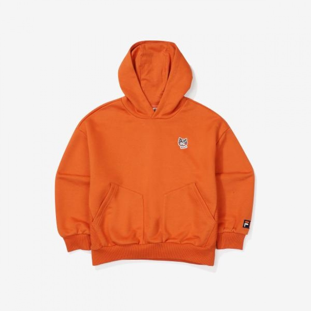 (フィラキッズ) アーバンフィラ X ゴーキャストバッグパーカースウェットシャツ (FK2POF3501X_BRK)