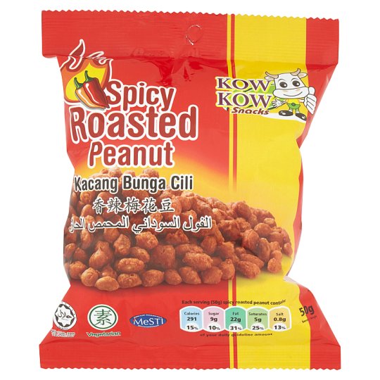 Kow Kow Snacks Spicy Roasted Peanut 50g