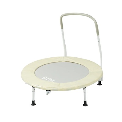 【国内即日発送】補助手すり付き トランポリン ダイエット器具 健康器具 折りたたみ おもちゃ エクササイズ フィットネス 室内運動 あそび 家庭用 子供用 大人用 有酸素運動 ブラック