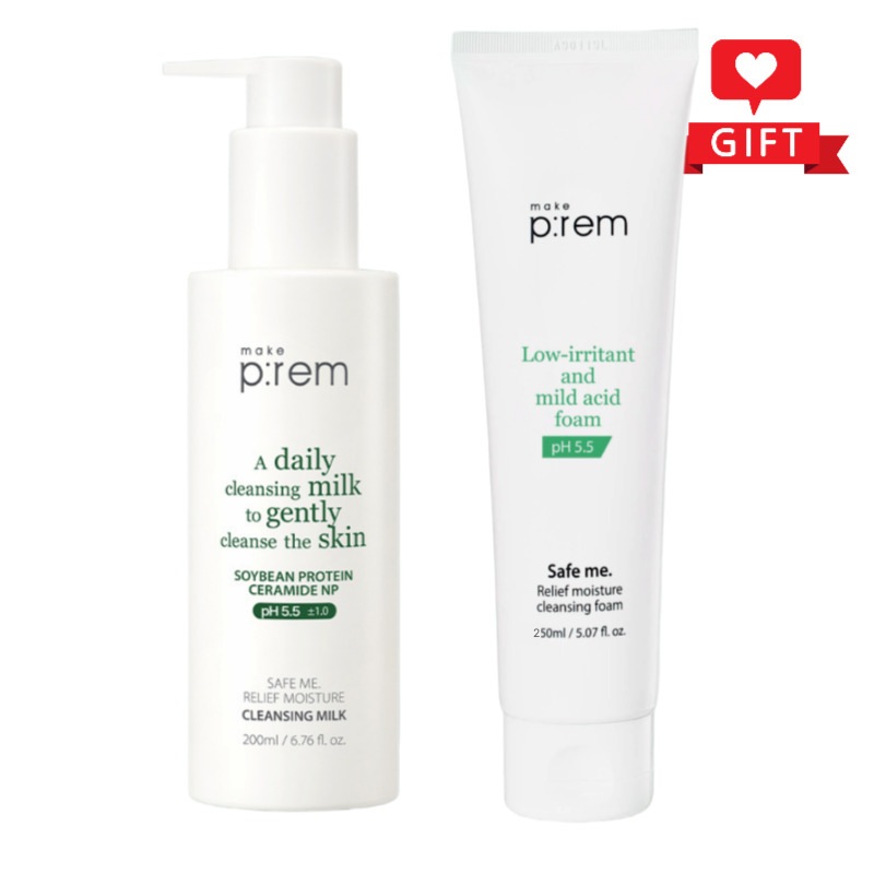 セーフミー クレンジングセット（ミルク200ml+フォーム250ml） / 敏感肌用 / 弱酸性 / 韓国スキンケア 5,994円