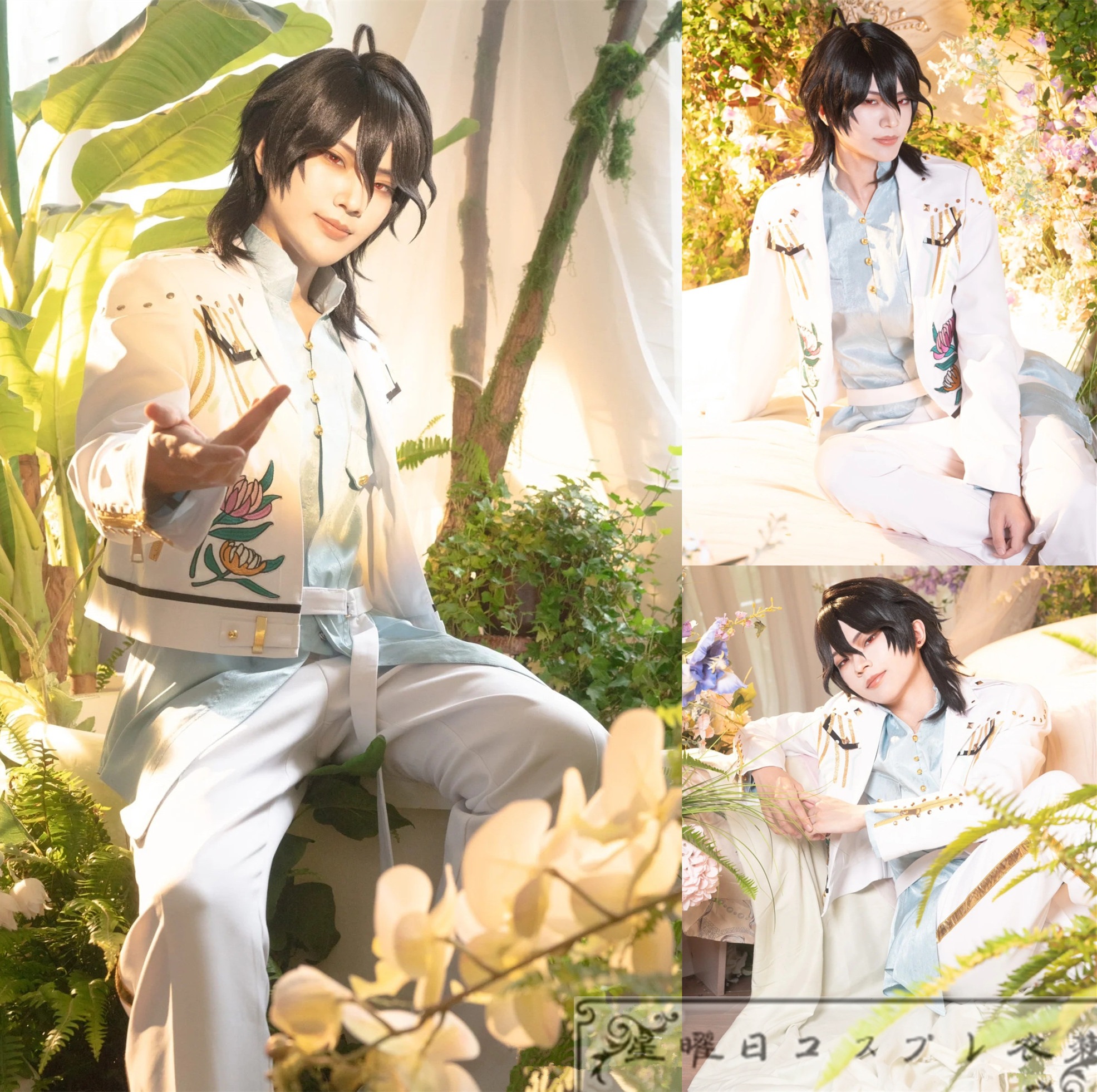 ES あんさんぶるスターズ UNDEAD 祝辞＊爪弾くブライドライト 朔間零 大神晃牙 乙狩アドニス 羽風薰 コスプレ衣装 コスチューム ハロウィン 装服 仮装