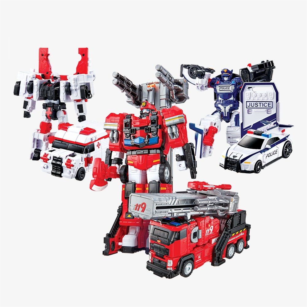 【トボット】ダック+セム+ブーム3種セット(Large/S.O.S 5段合体)