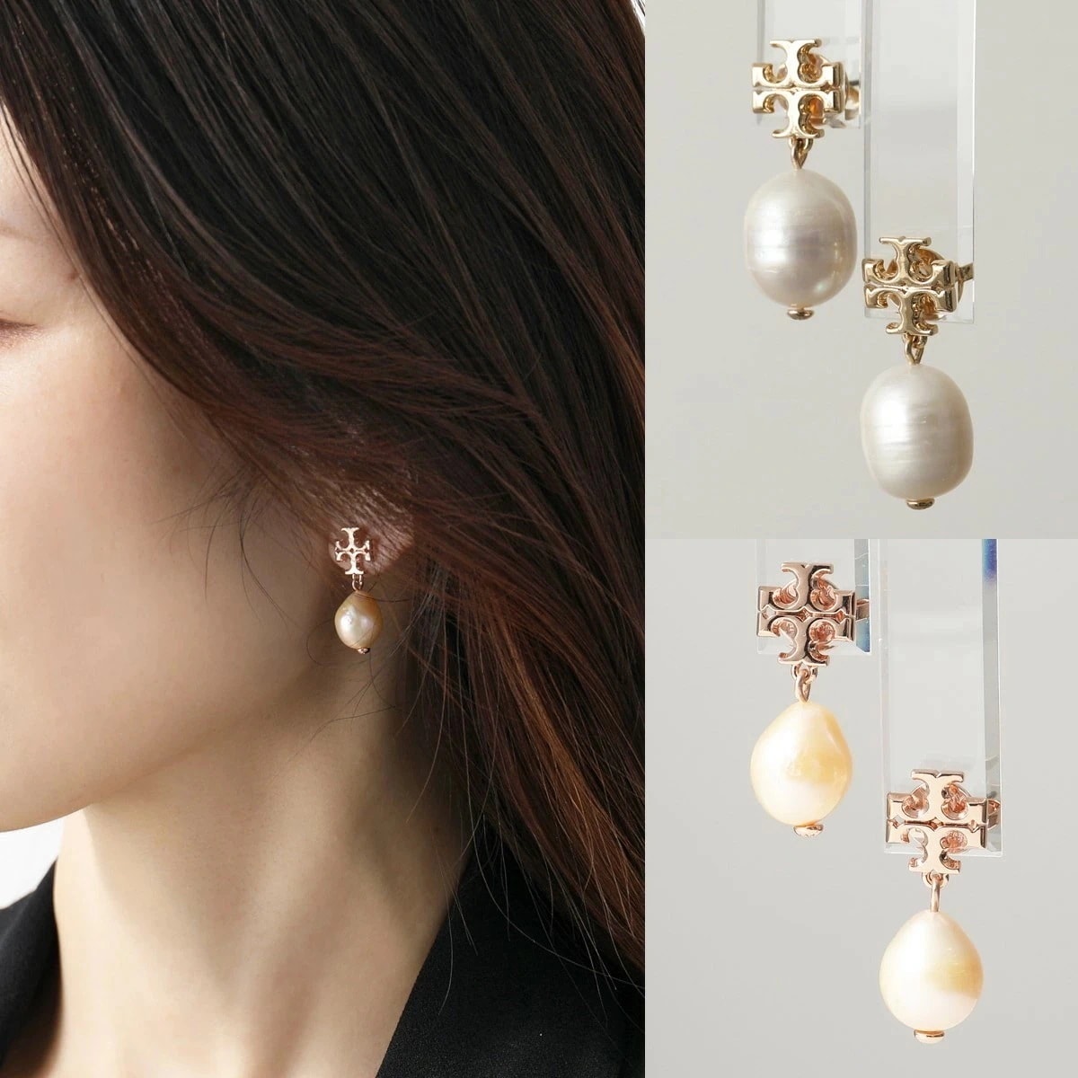 TORY BURCH トリーバーチ ピアス 65156 122066 レディース Kira Pearl Drop Earring キラ パール ドロップ カラー2色