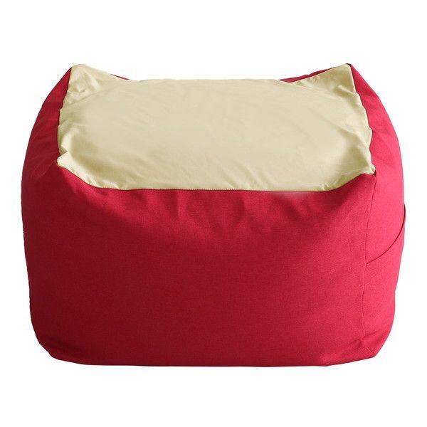 SH-07-NGMV-L キューブ型ビーズクッション ライトカラー Guimauve Neo-ギモーブネオ- カラーズ Lサイズ ローズ メーカー直送