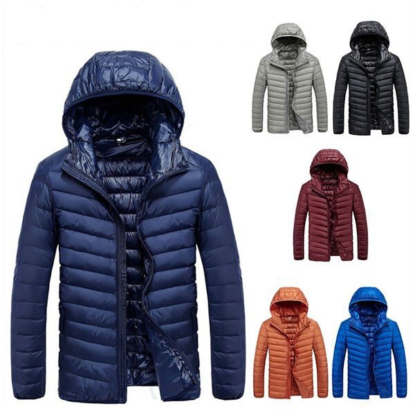 ダウンジャケット メンズ 中綿 ファー ロング フード 厚手 コート ファスナー 秋冬 防寒防風