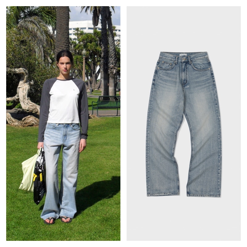 【LOW CLASSIC】 RELAXED FIT JEANS : LIGHT BLUE 16,403円