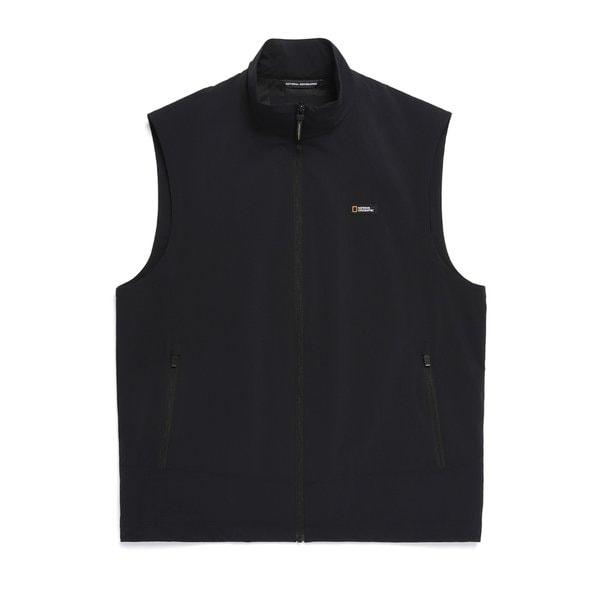 N252UVT940 アデリー軽量ウーブンストレッチフルジップアップベスト CARBON BLACK