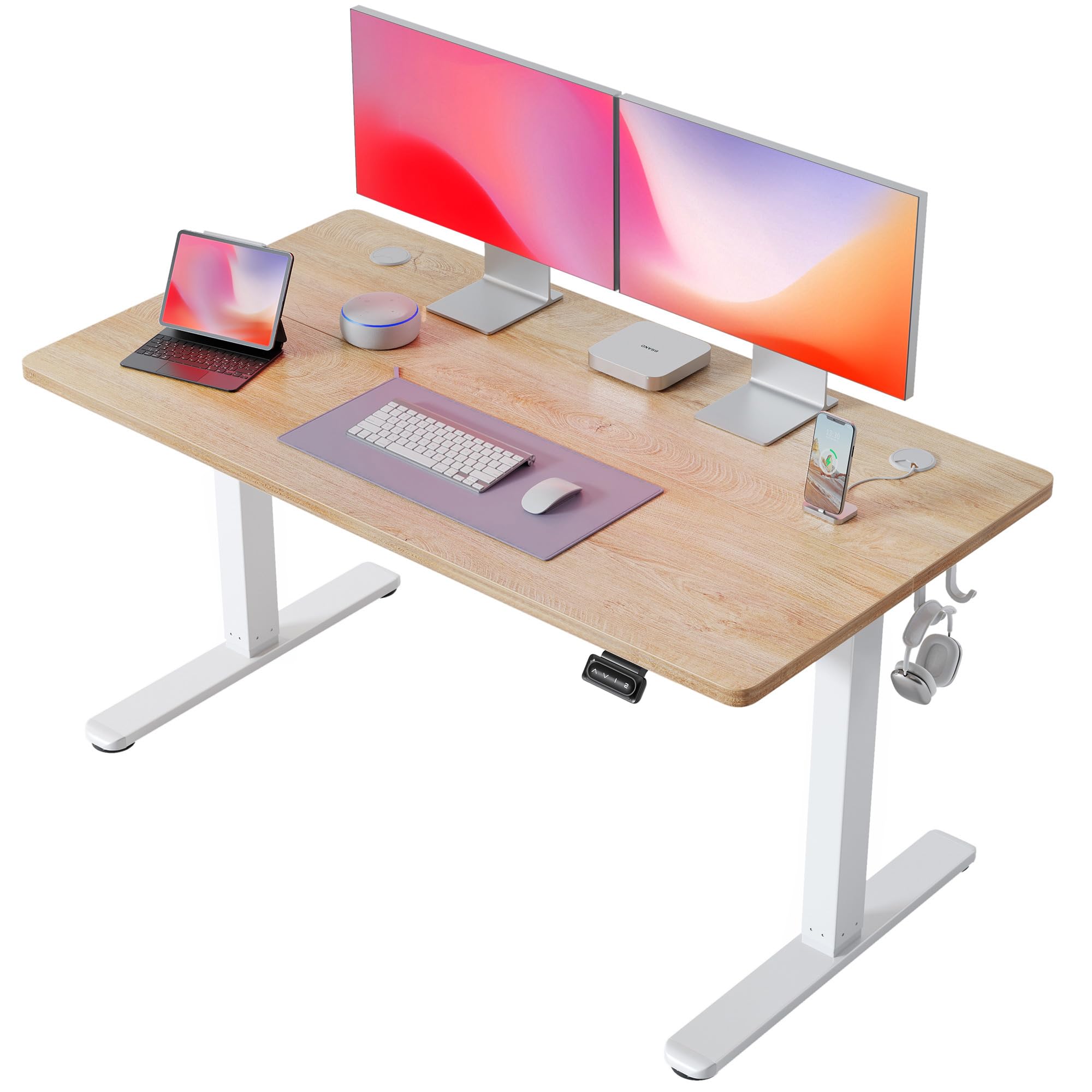 昇降デスク 電動 昇降式デスク スタンディングデスク 幅140cm 奥行60cm 上下昇降デスク 人間工学 ミーティングテーブル 一人暮らし テレワーク オフィスデスク テレワーク 43205