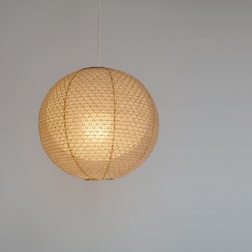 彩光デザイン 和照明 二重提灯 ペンダントライト 1灯 【電球別売】 SPN1-1101-koume 小梅茶in小梅白 日本製 和風照明 和紙照明 【送料無料】 12,012円