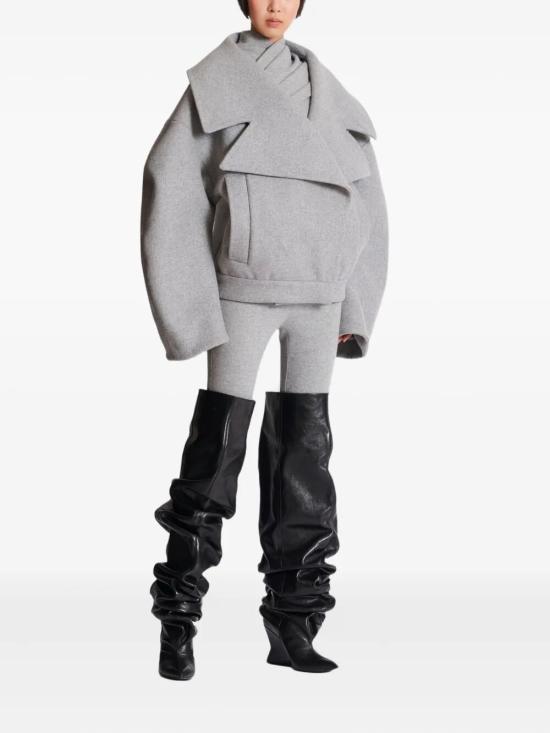 BALMAIN Women Jackets FF0UA140WD24 9AF LIGHT GREY