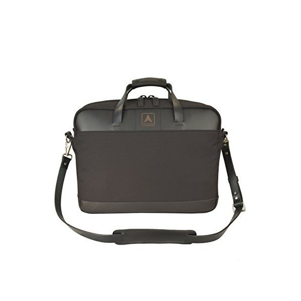 Arrow Canvas and Leather Briefcase， Black 並行輸入品