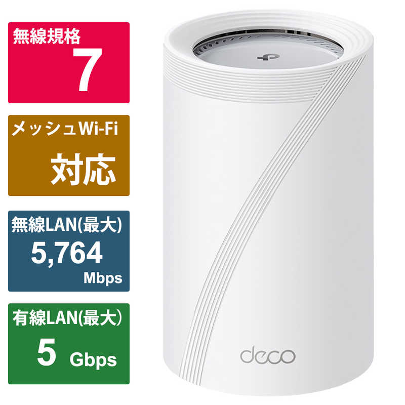 無線LANルーター - TPLINK Deco XE75 2P WiFi6E AIメッシュ 2402+2402+