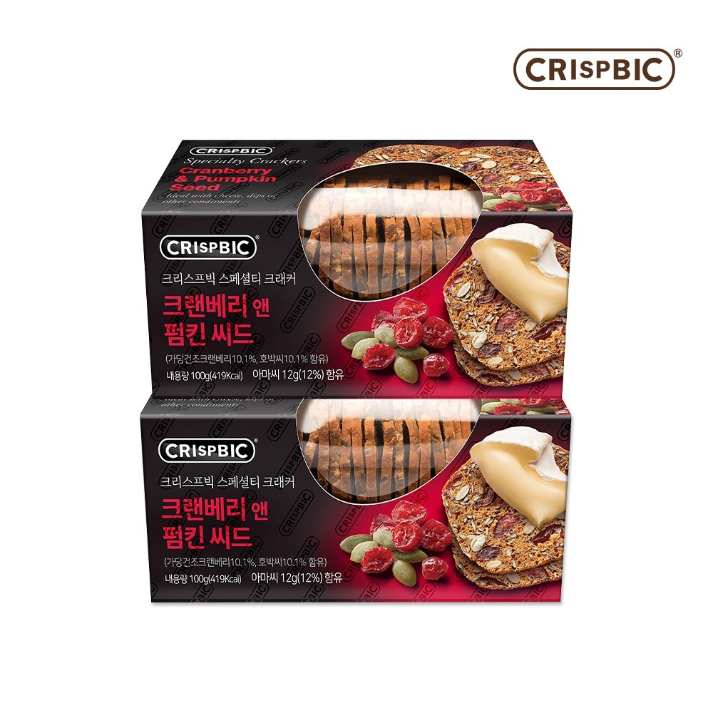 クリスプビッグスペシャルティークラッカークランベリー＆パンプキンシード 4,186円