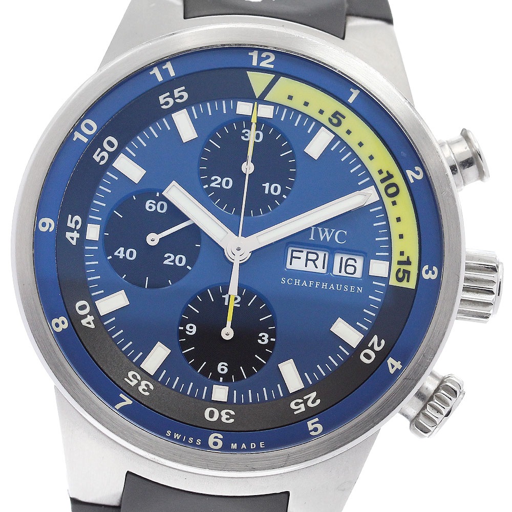 IWC IWC SCHAFFHAUSEN IW378203 アクアタイマー クストダイバーズ クロノグラフ 自動巻き メンズ _891300【中古】