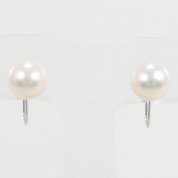 PT900 プラチナ イヤリング パール(真珠) 総重量約2.2g ジュエリー 中古