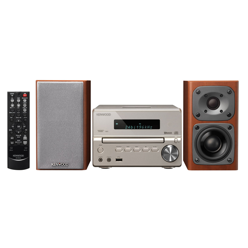 ケンウッド XK-330-N Bluetooth搭載ハイレゾ対応ミニコンポ（ゴールド） XK330N