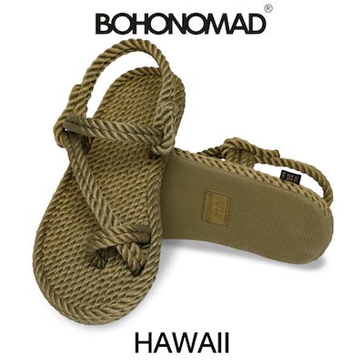 ボホノマド BOHONOMAD サンダル レディース 歩きやすい おしゃれ ブランド Hawaii  KHAKI ボホノマド BOHONOMAD サンダル レディース 歩きやすい おしゃれ
