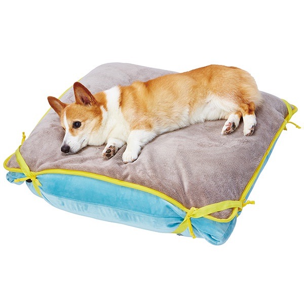 zuttone ずっとね 寝心地がやさしいリラックスビーズベッド 洗える防水マット付 中 M 犬舎