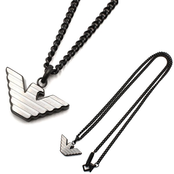 ネックレス EGS2994040 ブラック シルバー メンズ