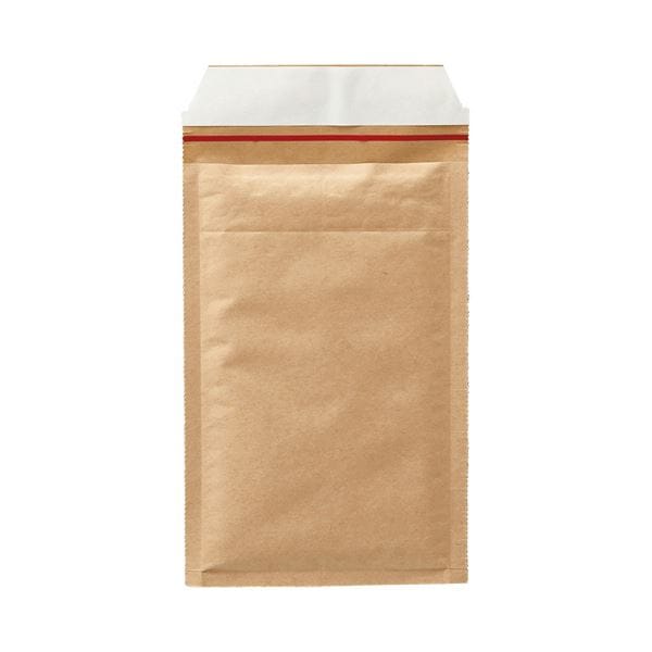 TANOSEE クッション封筒 小物用 内寸130215mm 茶 1セット（400枚：200枚2ケース）