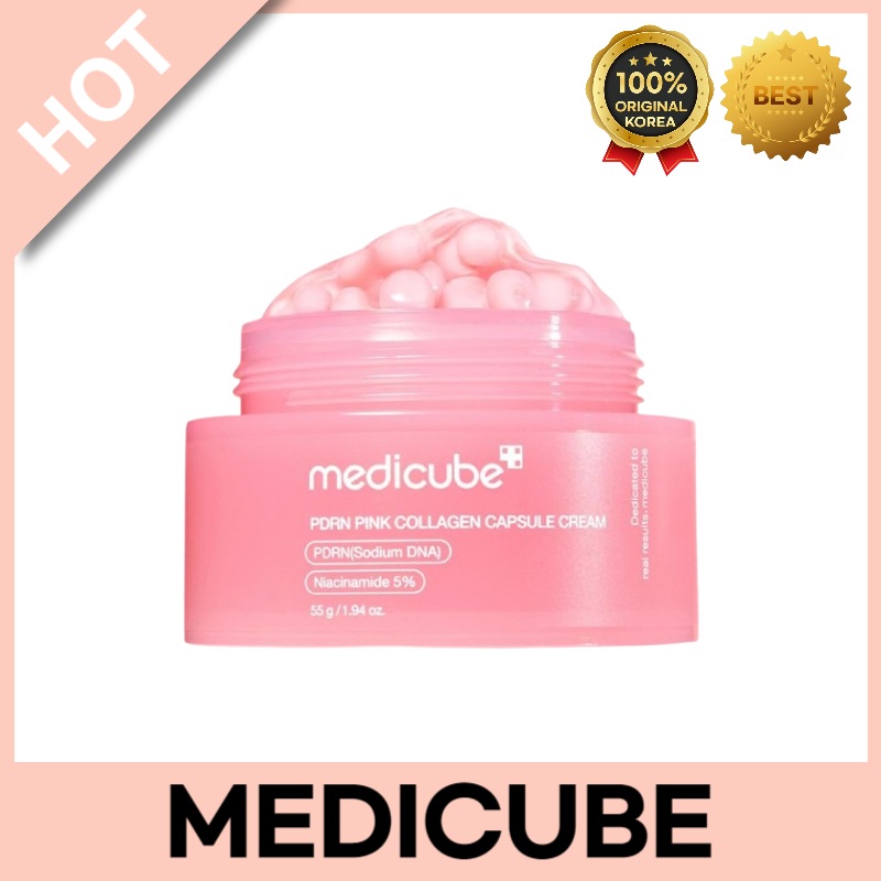 PDRN配合 ピンクコラーゲンカプセルクリーム 55g ぷるんと潤う 弾力肌 つや透明感 フェイスケア