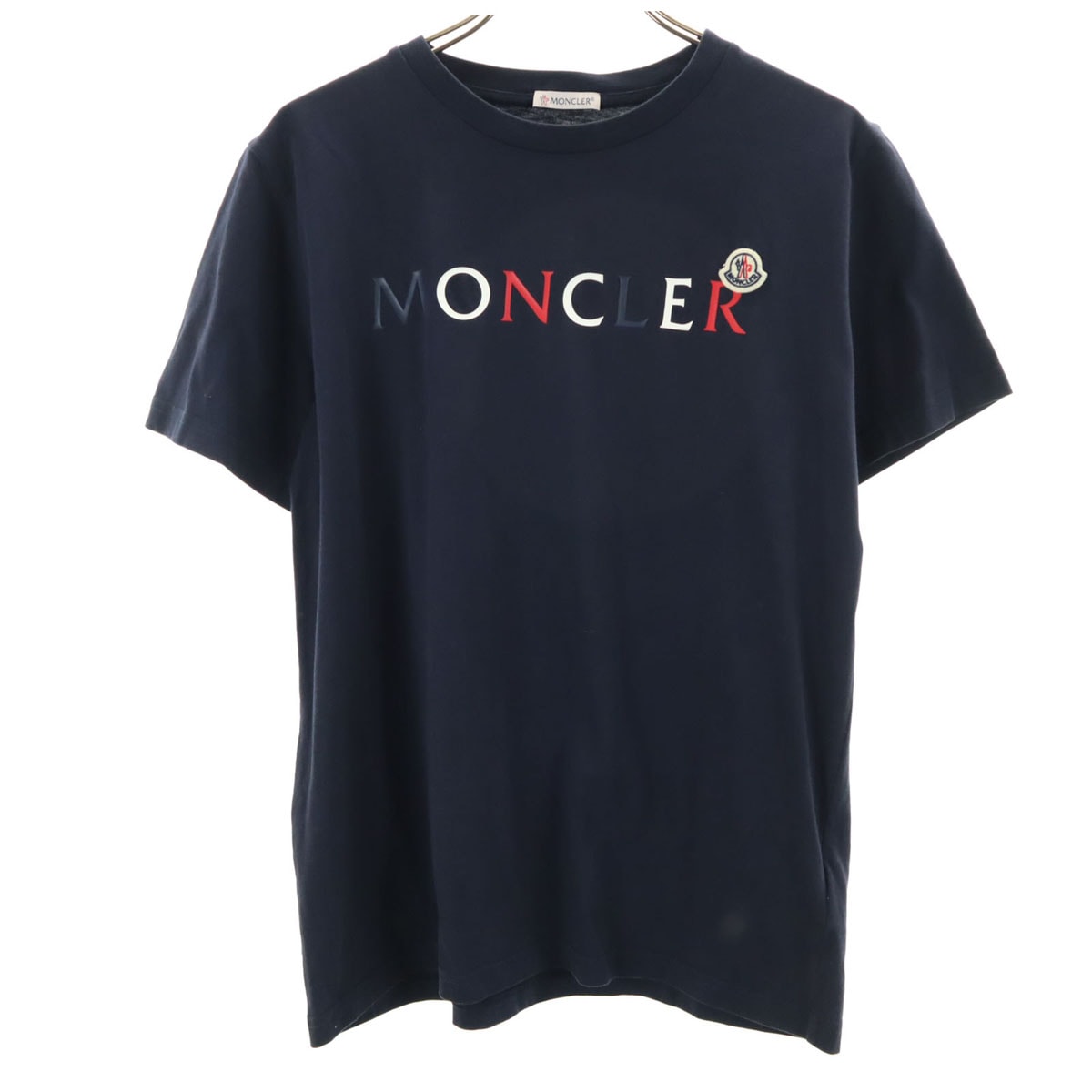 ロゴ 半袖 Tシャツ 14A ネイビー キッズ 古着