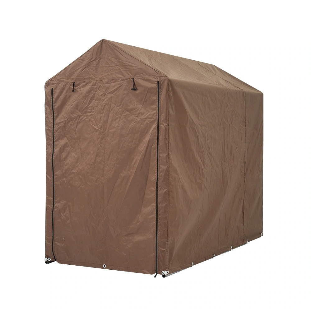 1858【ブラウン】サイクルハウス 1~3台 耐水圧3000mm 防水 保管 雨よけ 日よけ 耐久性 サイクルガレージ 自転車置き場 物置 駐輪場 サイクルポート バイク用