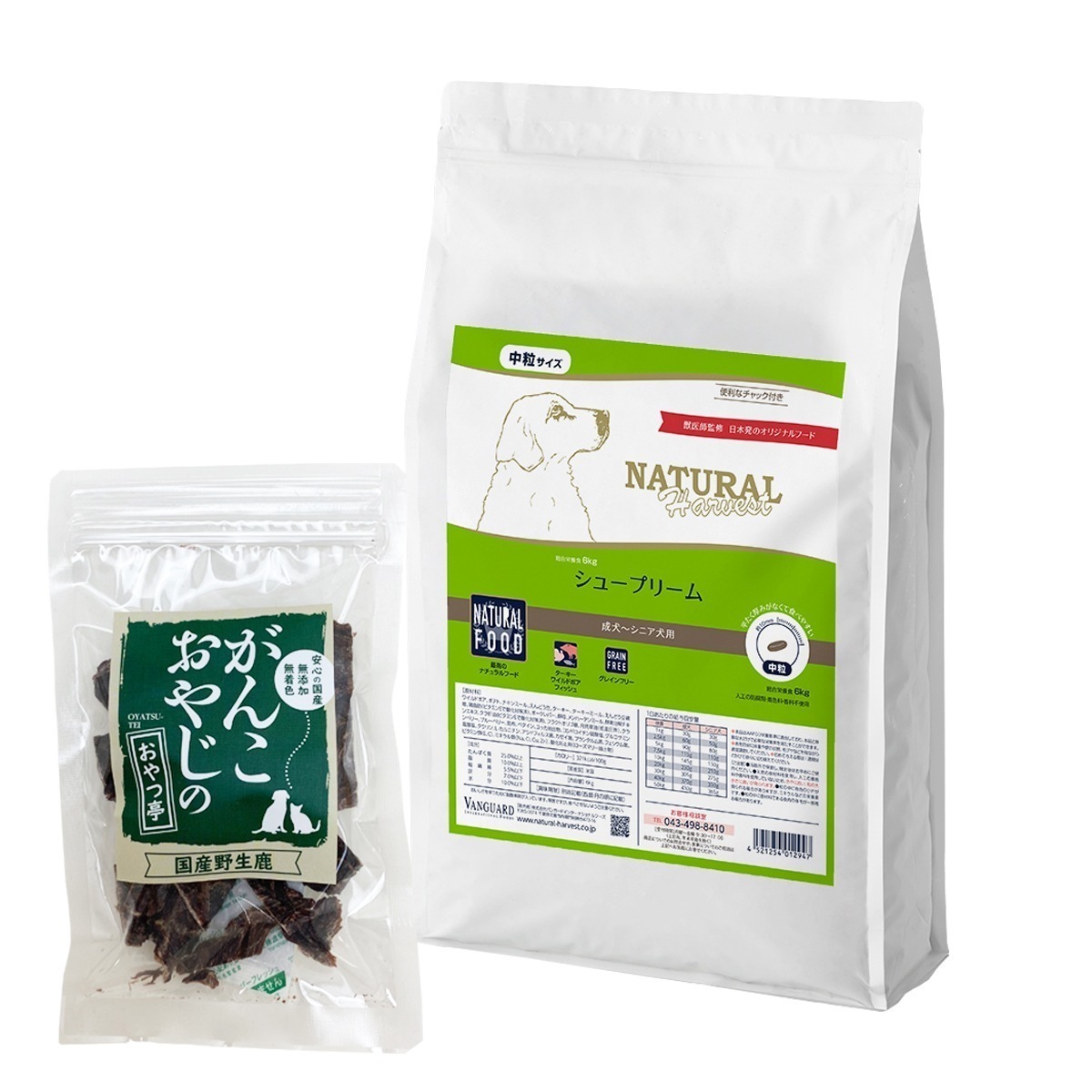 シュープリーム 6kg【国産鹿肉ジャーキー20g付き】