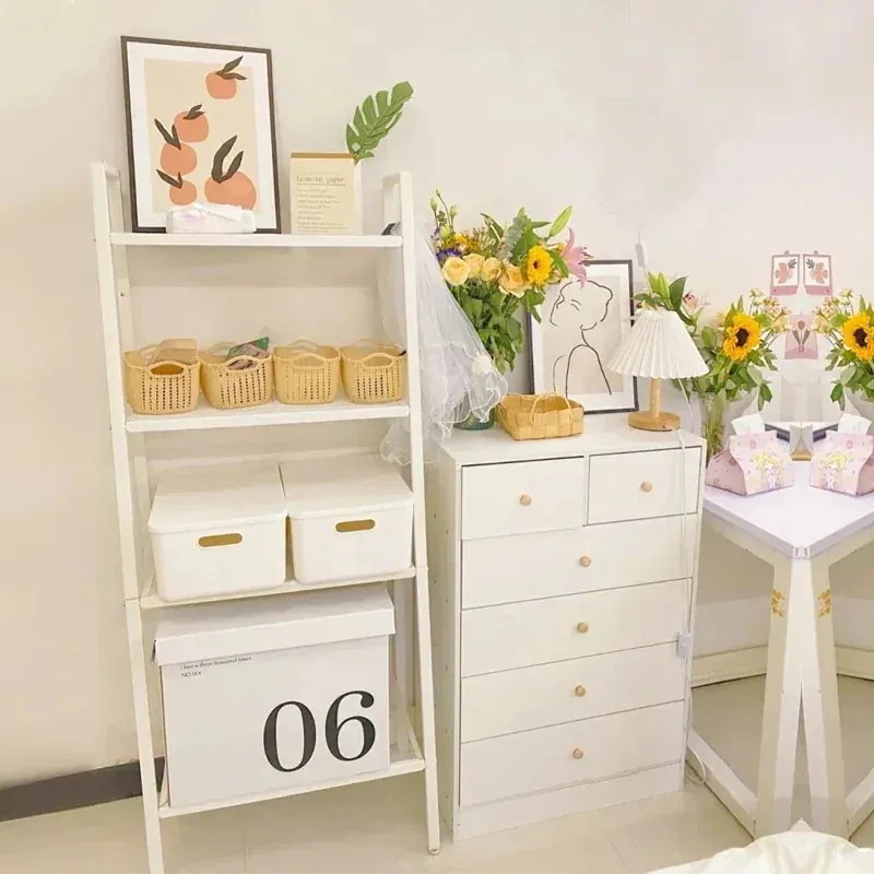 シンプル 】ラッキーボックス 収納 台形棚 多用途 オープンシェルフラック 本棚 現代風 【メガ割 ディスプレイラック 黒白赤3色 5,037円